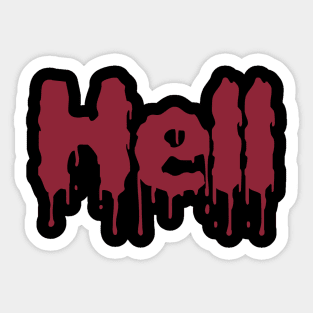 Hell Blood Evil Retro Gamer Humor Gift Men Women Kid Sticker